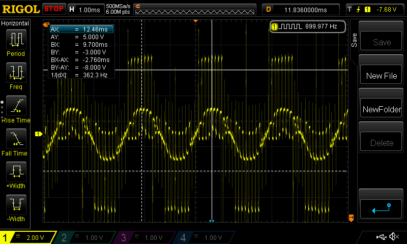 Back EMF waveform