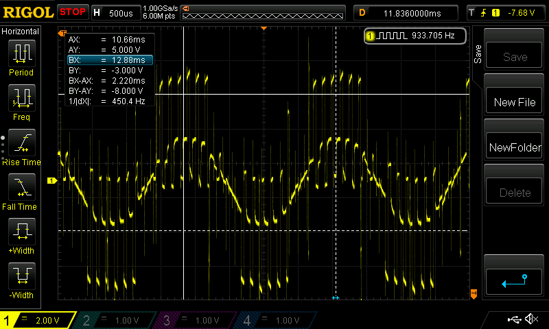 Back EMF measurement