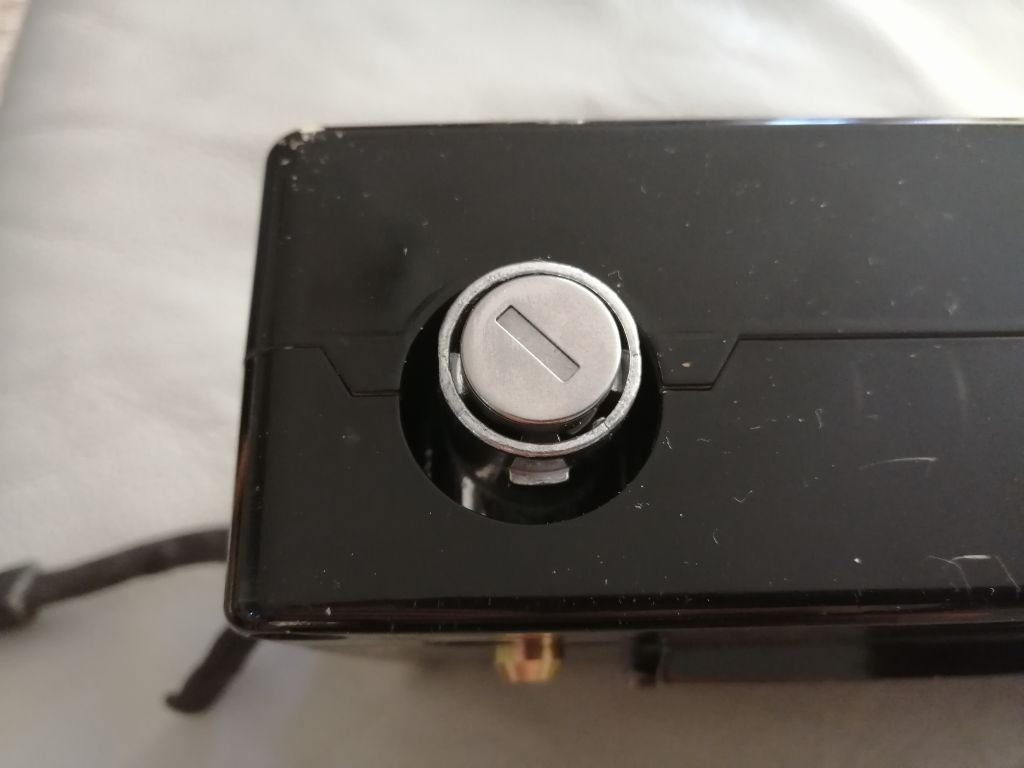 Battery key lock installed