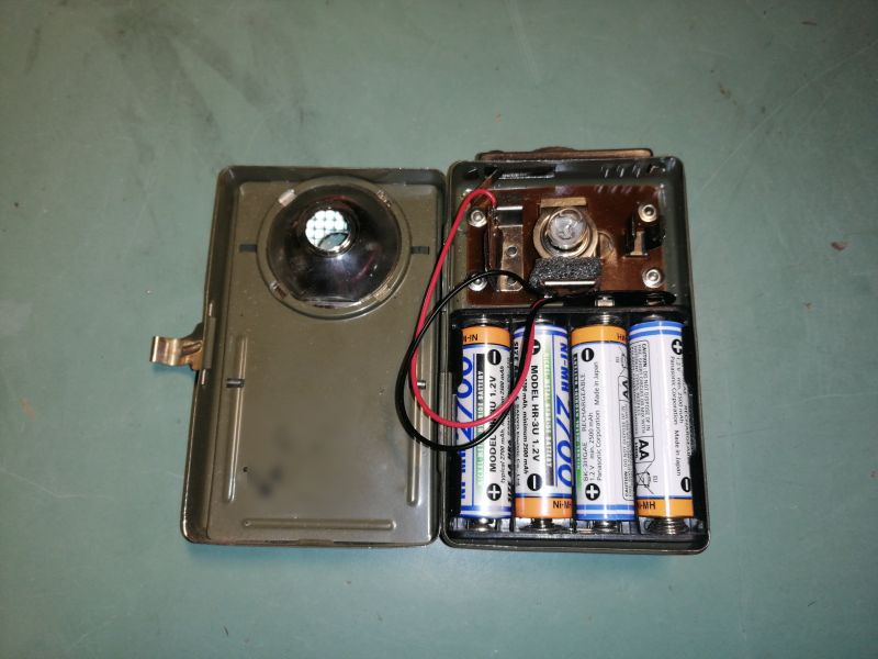 Battery installed